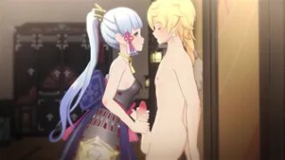 Ayaka and Aether wholesome sex
