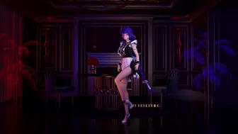 [77TRendering] Raiden Ei Nude maid hot dance